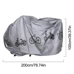All - Season Waterproof Outdoor Bicycle & Motorcycle Protective Cover (Silver)