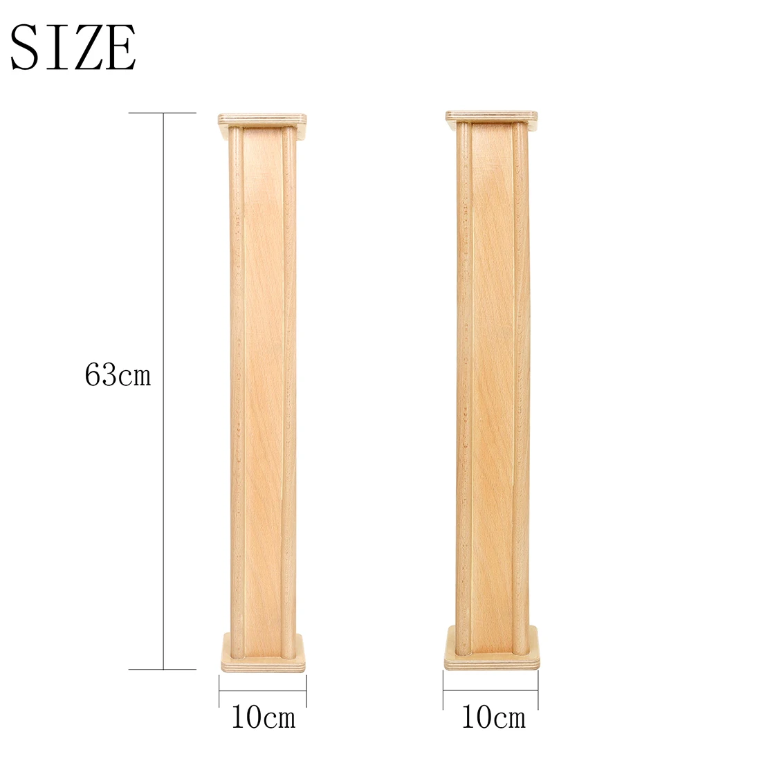 Portable Solid Wood Rain Sound Stick Orff Instrument Rain Sound Cylinder Stick with Storage Bag Length of 63 CM