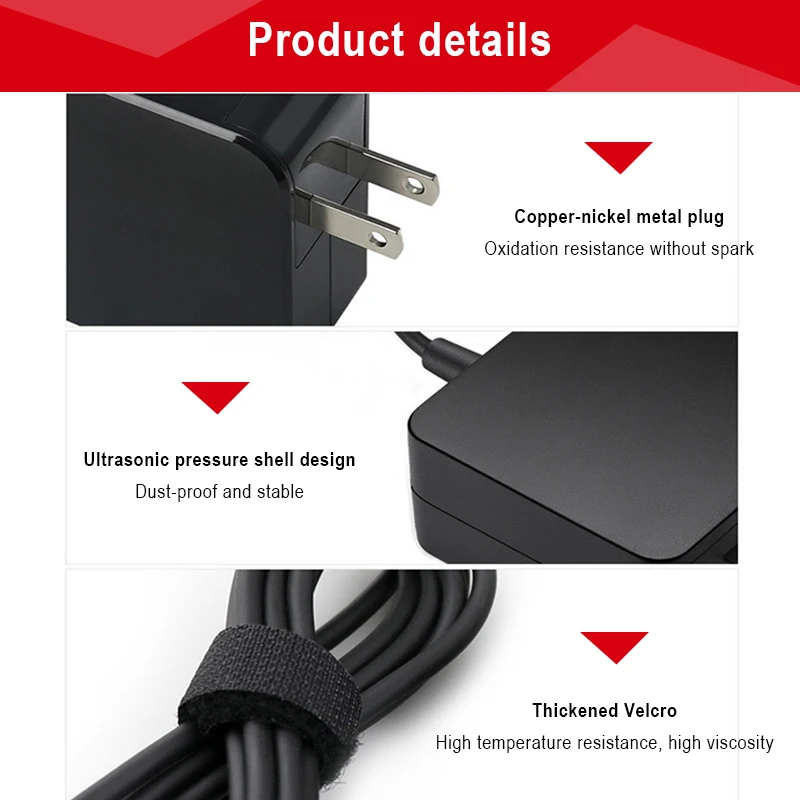 AC 어댑터 전원 충전기, Asus X401 X401U X501 X501A X502C X502CA X550 X550L X551 X551C X555L X555U, 19V, 2.37A, 45W, 5.5x2.5mm