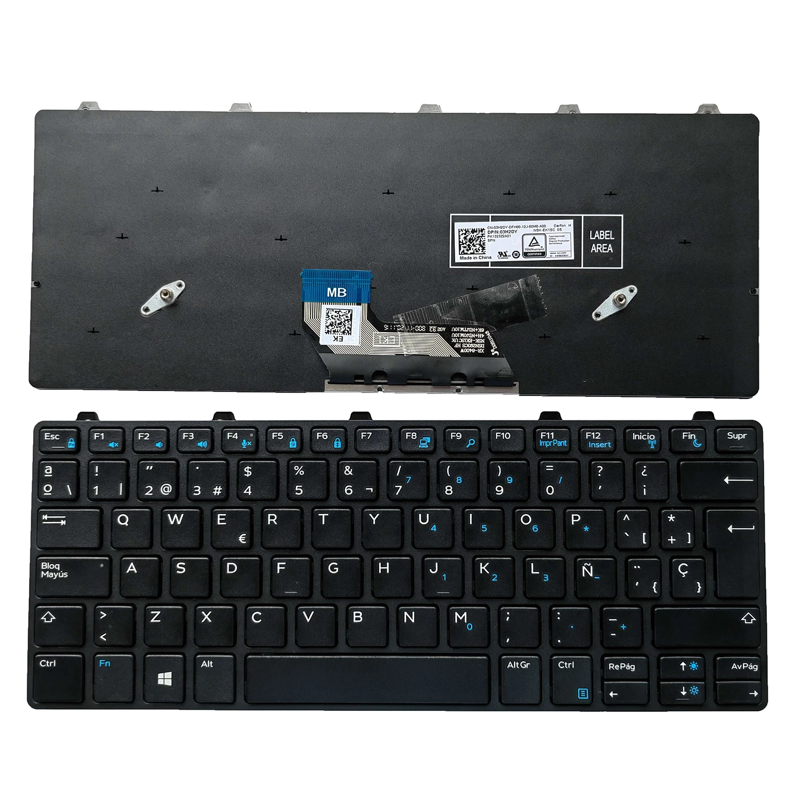 

Новая клавиатура SP для ноутбука Dell Latitude 13 3380 3180 3189 3190