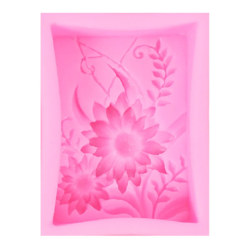 2 Pezzi Stampi in Silicone per Resina Fiore, stampi in silicone a forma di fiore per candele in resina, stampi 3D per candele, sapone, torte, fondente, cioccolato, per regali artigianali fatti a