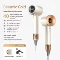 High Speed Negative Ion Hair Dryer Salon-Grade Smart Temp Control Blow Dryer with 5 Nozzles & Wall Bracket Home Styling Kit 3