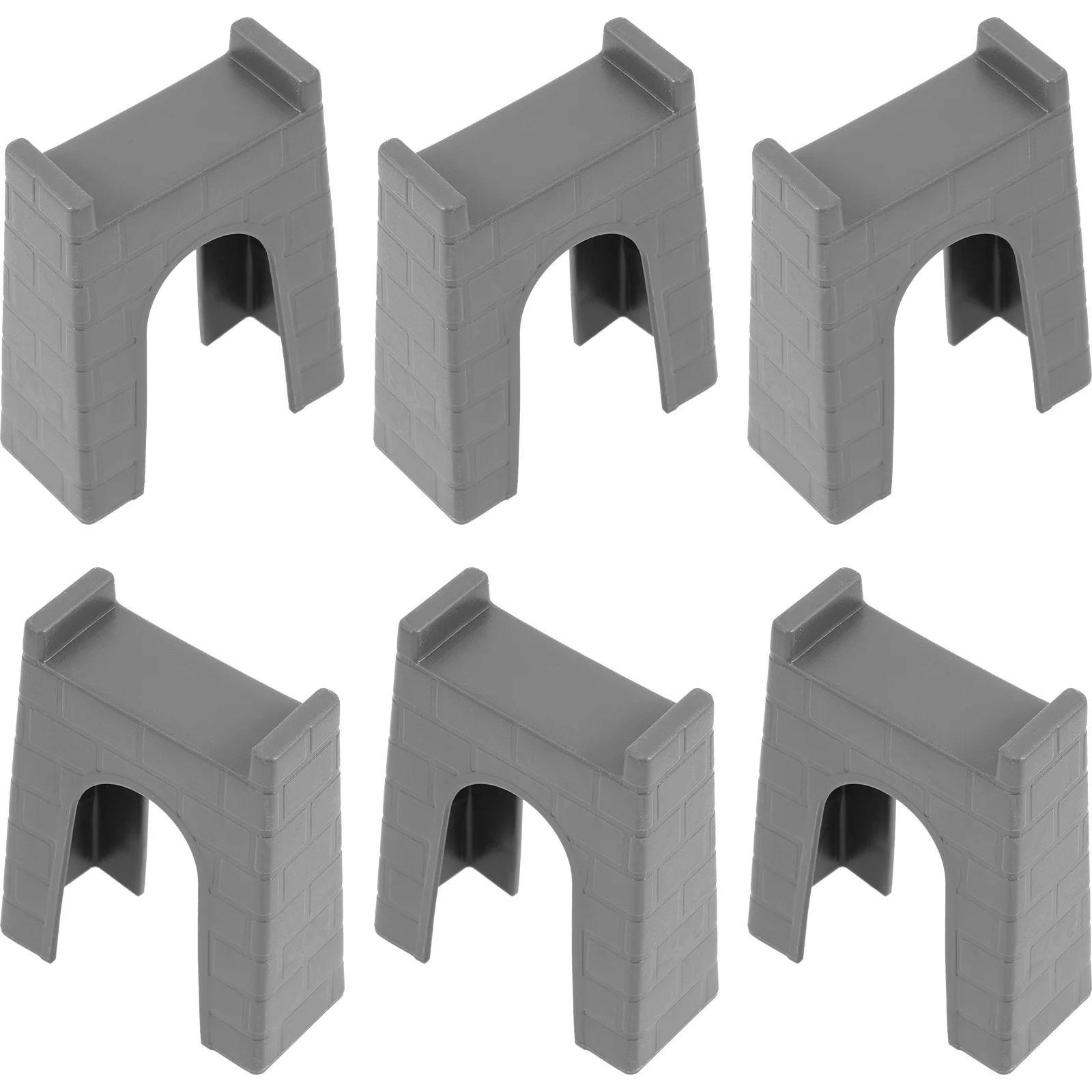 

6pcs Train Bridge Pier Toys Kids High Level Blocks Track Railway Accessories Train Bridge Supports