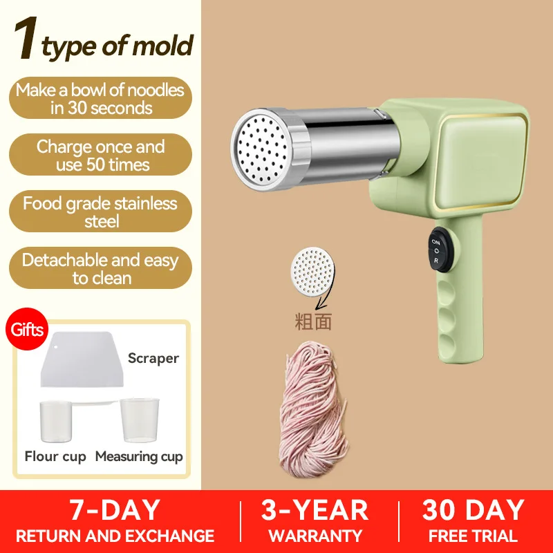 Handheld Home Noodle Maker 1PC Intelligent Automatic Noodle Dispenser Multifunctional Wireless Press Machine