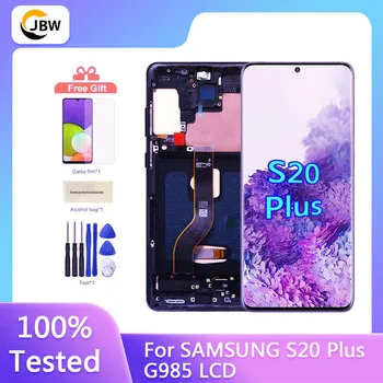 Schermo Super AMOLED per Samsung Galaxy S20 Plus G985F G986F, Display LCD per Samsung Galaxy S20 Plus G985, Compatibile con Lettore di Impronte Digitali