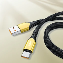 Nylon Braided 240W Fast Charging USB - C Cable with High - Speed Data Transfer - 1m (A - C Black)