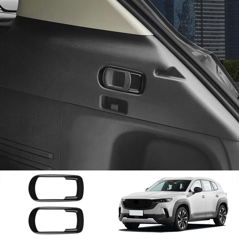 

For Mazda CX-50 CX50 2023 US Version Car Rear Tailgate Trunk Switch Trim Cover Sticker Interior Parts Accessories Gloss Black