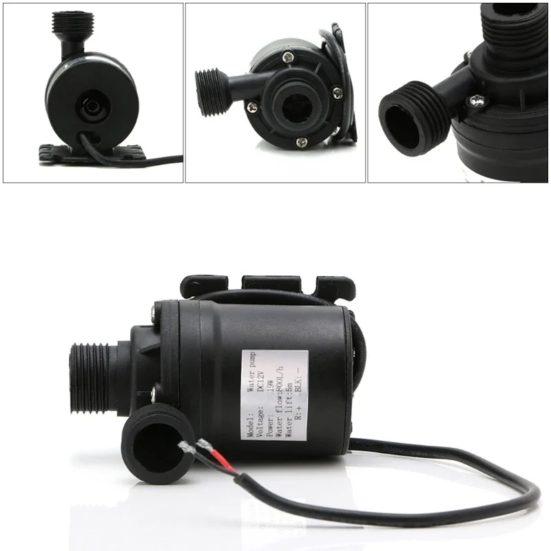 800L/H 5m DC 12V 24V Solar Brushless Motor Water Circulation Water Pump Submersibles Pumps Oil Fluid Home Garden Outdoor