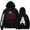 Spring and Autumn Hooded Anuel AA Real Hasta La Muerte Printed Sweatshirt Streetwear Rapper Loose Pullover Casual Hooded Top1 2