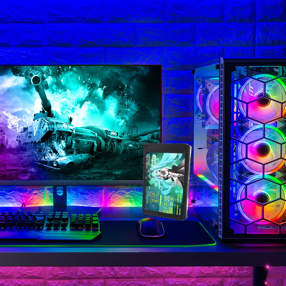 DIY ũ ǻ ÷ 3.5 ġ IPS ȭ PC µ ÷, CPU GPU RAM 4  2.54  USB Male Windows linux
