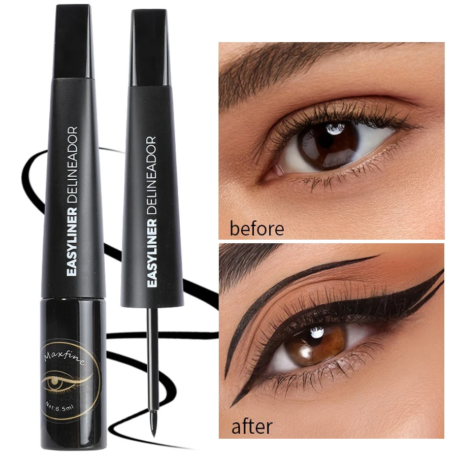 

Matte Black Waterproof Liquid Eyeliner Pencil Lasting Quick Dry Easy To Wear High Pigment Brown Eye Liner Pen Eye Makeup Tools