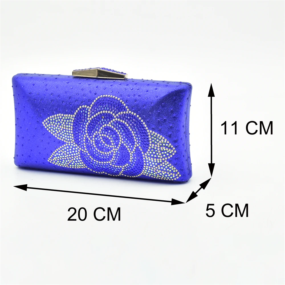 Latest Design Italian Shoes with Matching Bags Set Decorated with Rhinestone Bag and Shoes Set Italy Womens Dress Open Toe