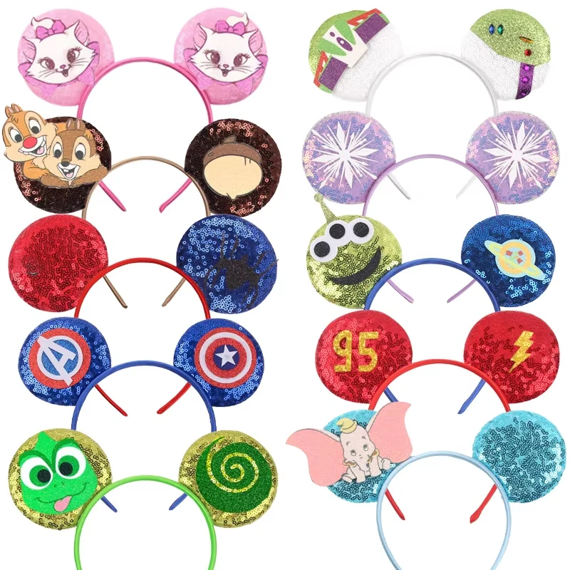 2026 Neuestes 3,3-Zoll-Micky-Maus-Ohren-Stirnband ohne Schleife für Jungen, Weihnachts-Stirnband, Mädchen, Festival, Cosplay, DIY-Haaraccessoires