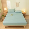 Solid Color Fitted Sheet with 2 Pillow Cases, Ultra Soft, Wrinkle Free, Breathable Deep Pocket Bed Sheet Hotel Quality Full Size 1