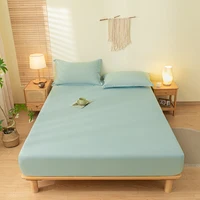 Solid Color Fitted Sheet with 2 Pillow Cases, Ultra Soft, Wrinkle Free, Breathable Deep Pocket Bed Sheet Hotel Quality Full Size 1
