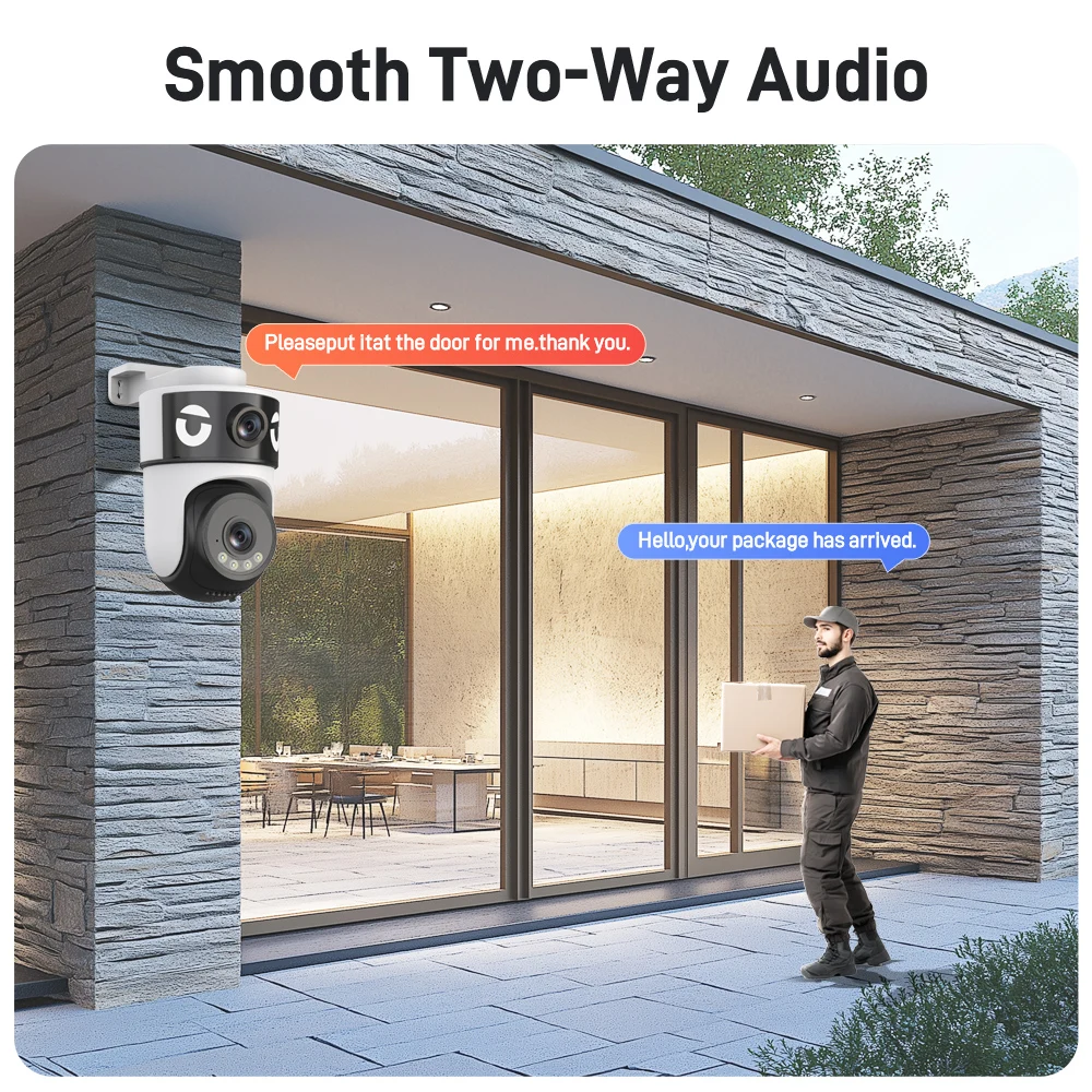 5K 10MP WiFi Camera Waterproof Dual Lens Dual Screen CCTV Security Protection Ai Tracking Street Cam Surveillance O-kam Pro 3