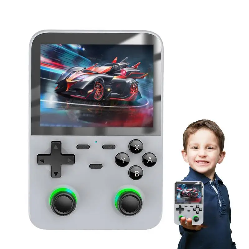 

Retro Handheld Game 3.5-Inch Open Source Game Console Rechargeable Game Emulator Console Support For Kids & Adults