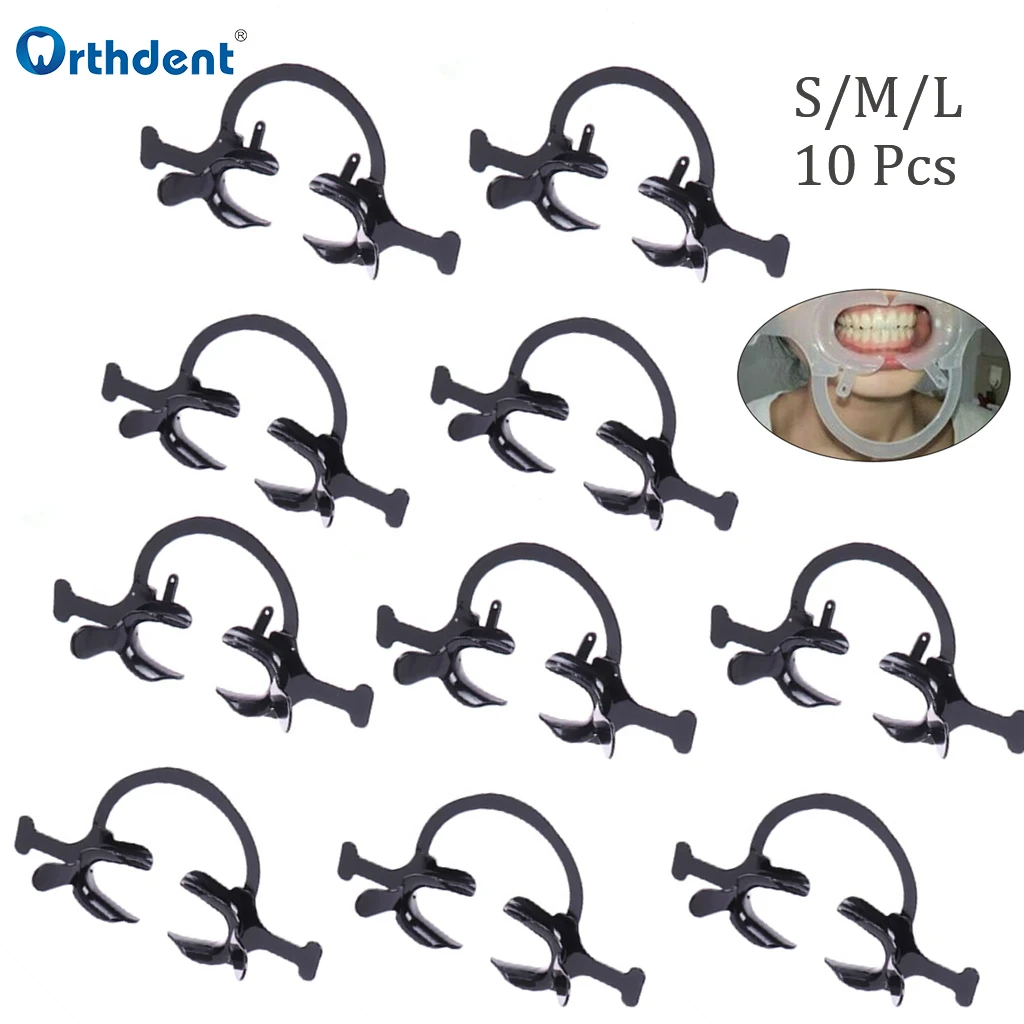10 Pcs Dental Orthodontic Mouth Opener Cshape With Handle Intraoral
