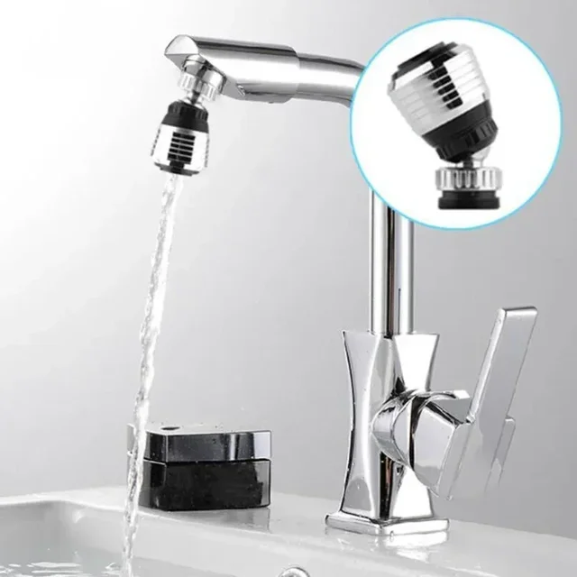 Faucet Splash Nozzle Rotate Swivel Water Saving Tap Kitchen Water Saver ABS Chrome Home Improvement Plumbing Fixtures 3