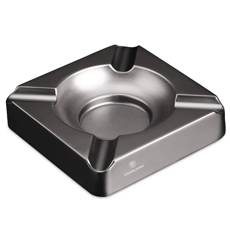 

Сигара металлическая пепельница из нержавеющей стали, утолщенная, модная, креативная, для гостиной, отеля, бара, Интернет-кафе