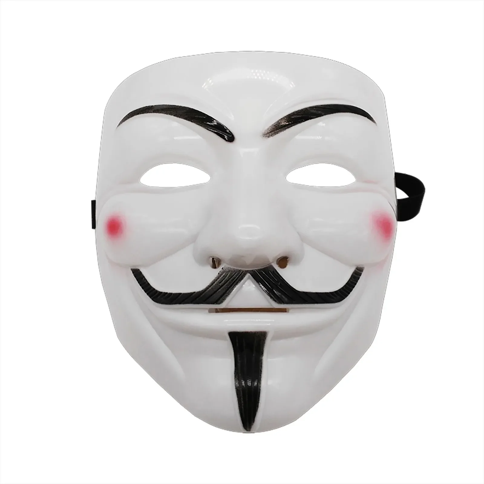 Guy Fawkes Mask - BlackWhite Revolutionary Style Halloween Cosplay Accessory