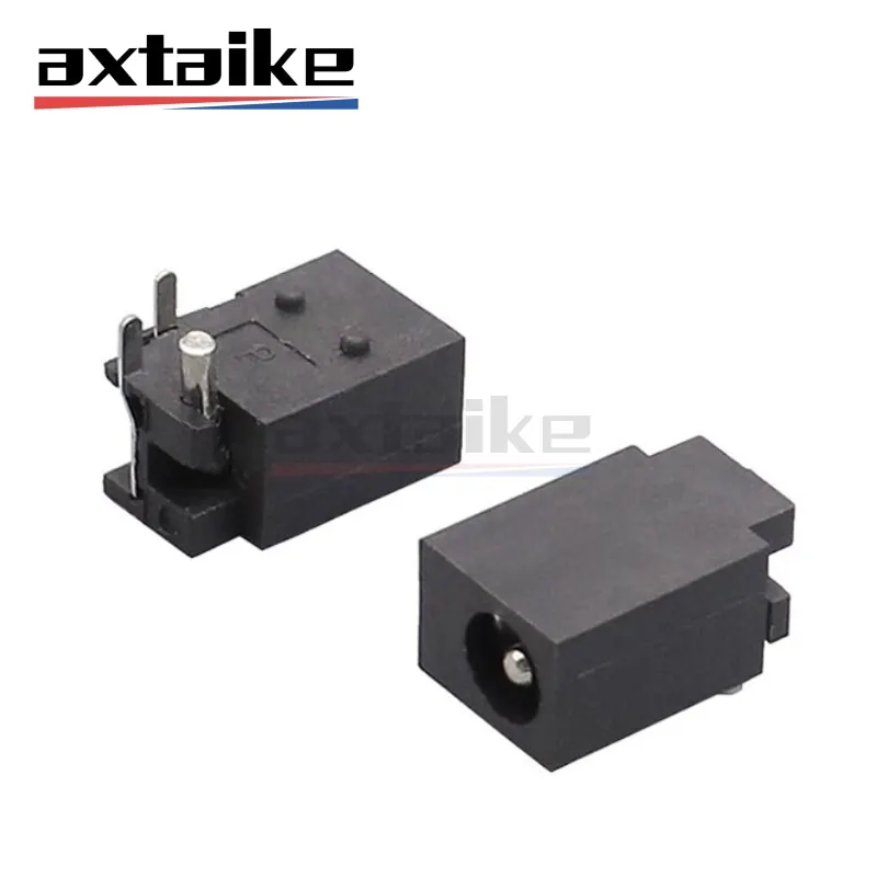 

10PCS DC-023 4.0*1.7mm DC Power Charger Female Jack Socket Connector Black DC023 DC-023A 4.4×1.65mm Horizontal Type 3Pin