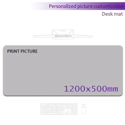 Personalized HD Custom Image Gaming Desk Mat - 1200x600 Premium Playmat for Tabletop and Mouse Use (1200x500)