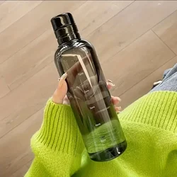 Elegant Leakproof 500ml Water Bottle with Time Scale for Fitness & Outdoor Adventures (Black)