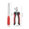 Pet Nail Clippers Large Dog Nail Clippers Nail Clippers Multifunctional Teddy Cat Scissors Two-piece Set Dog Nail Clippers 6