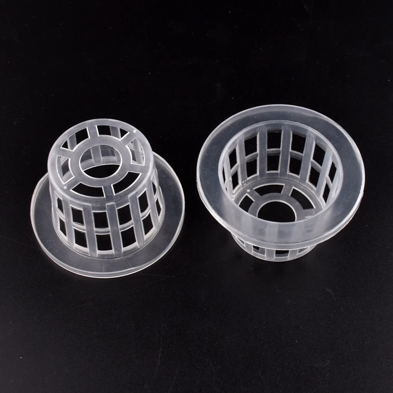 10pcs Hydroponic Planting Basket Air Permeable Seedling Raising Basin Plastic Planting Mesh Pots Garden Vegetable Soilless Grow