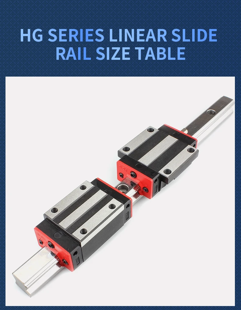 P Klasse 2PCS HGR25 Linearführungsschiene Länge = 1200-2550mm 2/4PCS HGH25CA/HGW25HA/HGW25CC/HGW25HC Lager Blöcke Für CNC Teile – Detail 14