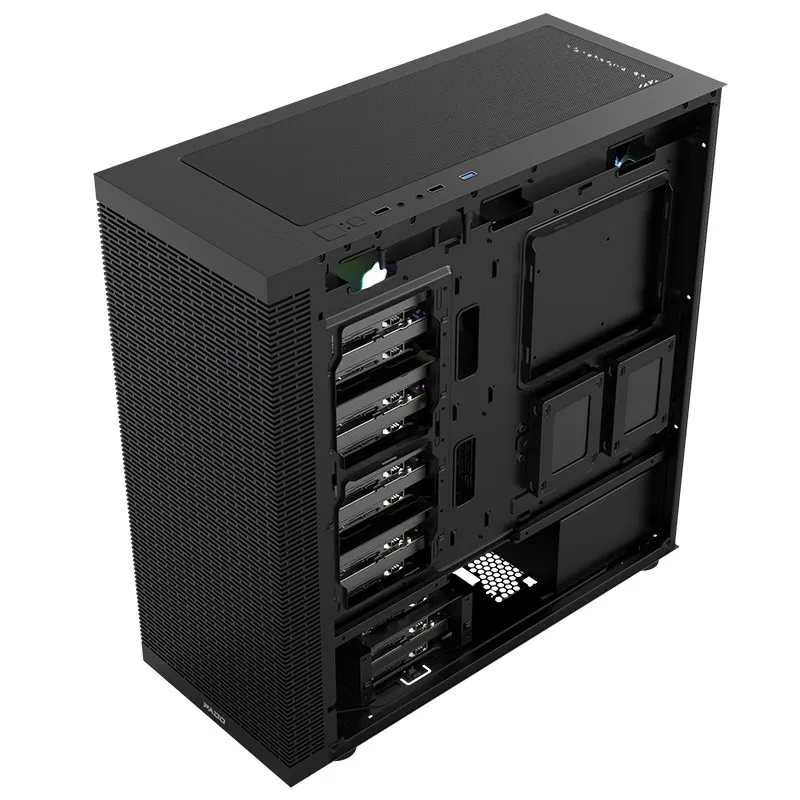 F20 E-ATX PC 케이스 12베이 HDD NAS 섀시 ATX M-ATX 컴퓨터 케이스 400mm GPU, 360mm 수냉식 ATX PSU 지원