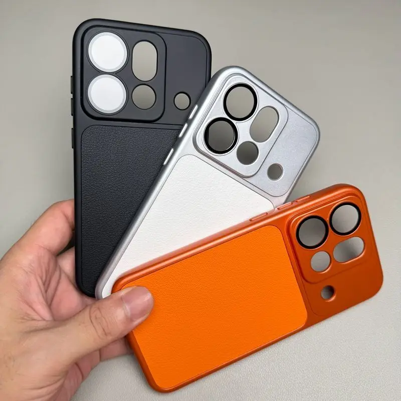 Luxury Leather Matte Back Cover