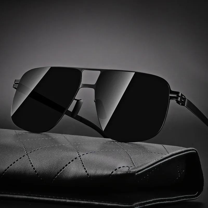 Легкие мужские солнцезащитные очки без винтов |