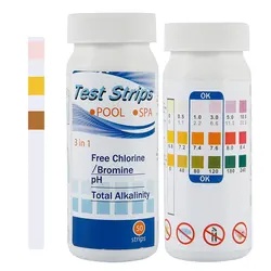 Comprehensive Drinking Water Quality Test Kit - 100 Test Strips for Home, Tap, Well, and Aquarium Water (3 in 1)