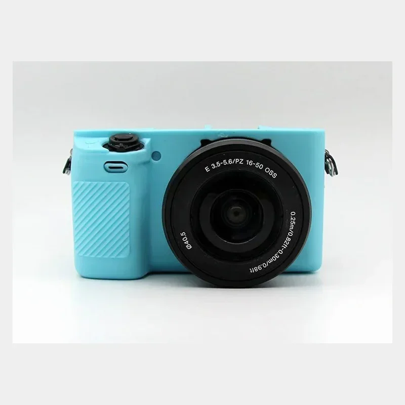 Silicone Soft Shell Camera Bag Case with Free Tempered Film