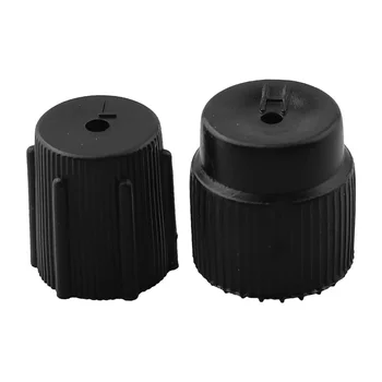 2 pezzi R134a Servizio aria condizionata per auto Aria condizionata Porta di ricarica Valvola Tappo antipolvere Tappo A/C ad alta bassa pressione Accessorio per auto
