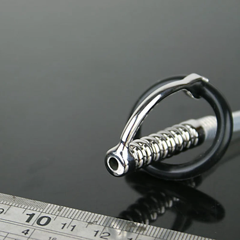 Male Urethral Sound Penis Plug Probe Catheter Prince Wand Hands Free Masturbator Ball Stretcher