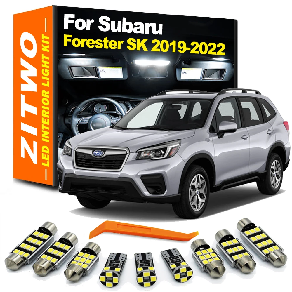 

10 шт., внутренние лампы для Subaru Forester SK 2019 2020 2021