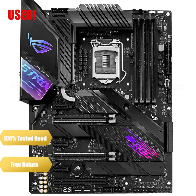 Scheda Madre Lga 1200 Intel Z490 Asus Rog Strix Z490-E Gaming Ddr4 128Gb M.2 Pci-E 3.0 Usb3.2 Atx Per Intel Di Decima Generazione