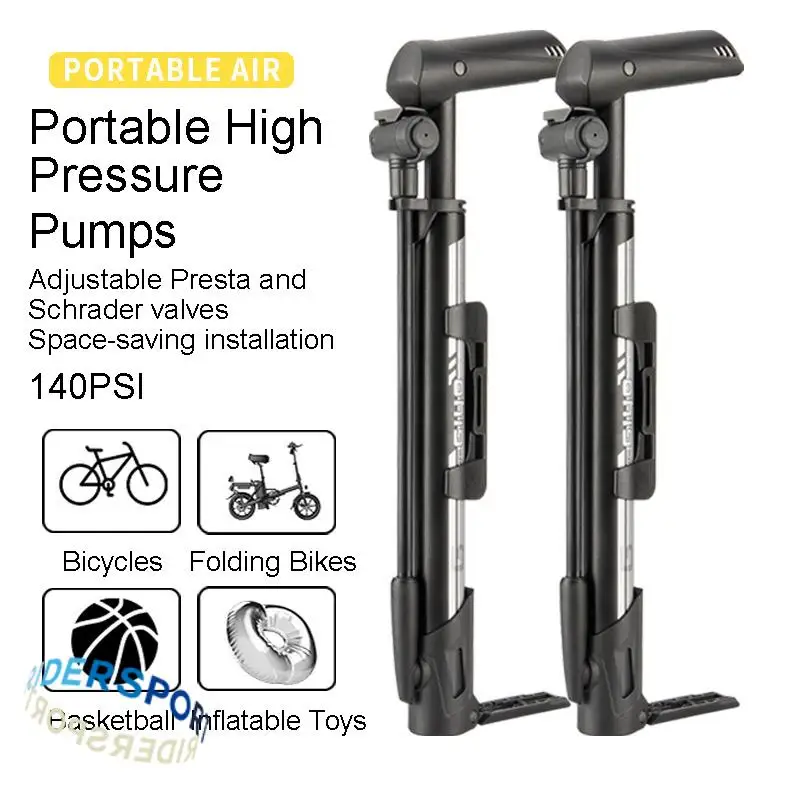 

Портативный велосипедный насос GIYO, универсальный насос высокого давления для горных велосипедов, Presta и Schrader