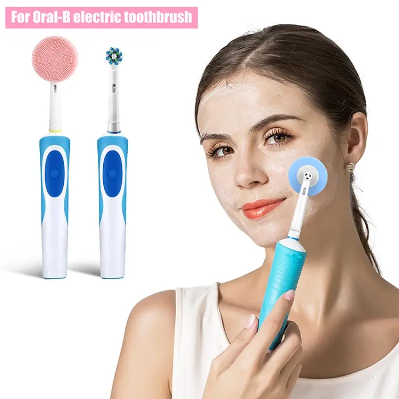 

High frequency electric facial cleanser, brush teeth, brush head replacement, ultrasonic facial wash skincare tool Oule B