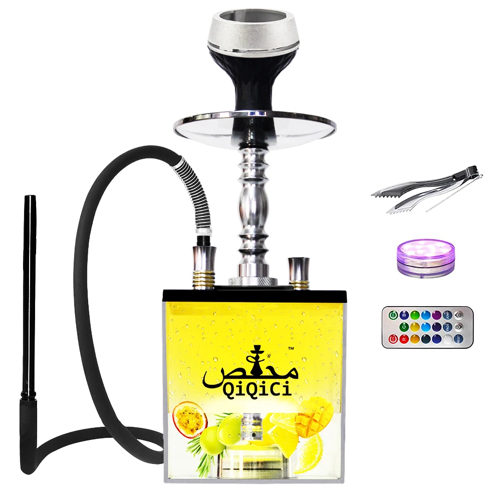 HookahSet1HoseHookahsShishawithEverythingQiQiCiModernCube