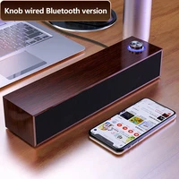 Wired Wooden Computer Speaker Bluetooth Speakers with multimedia for Desktop Sound Box Subwoofer Soundbar Strong Bass HIFI - Image 5