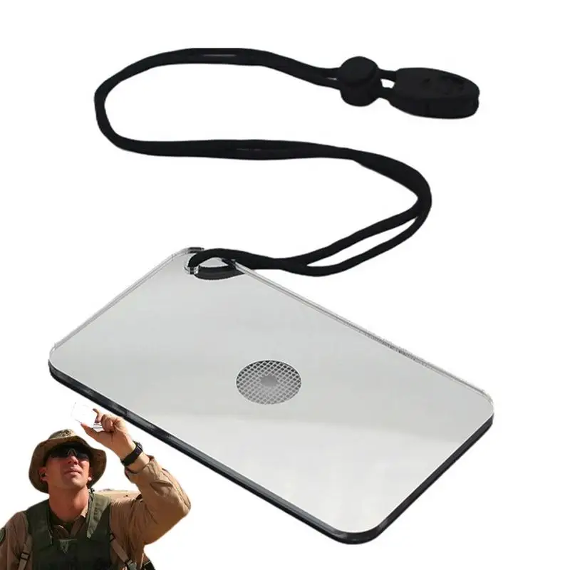 

Survival Signals Mirror Extra Large Outdoor Rescue Reflective Signals Mirror Survival Flash Tool Small Signaling Mirror Portable