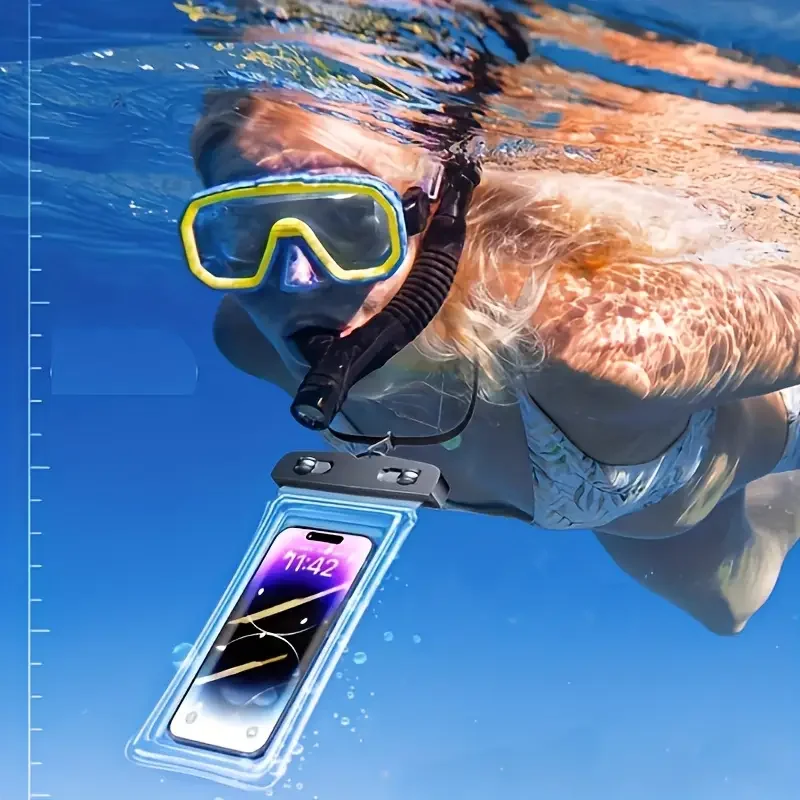 PVC Waterproof Phone Case Underwater Photography Touchscreen Compatible Screen Protector