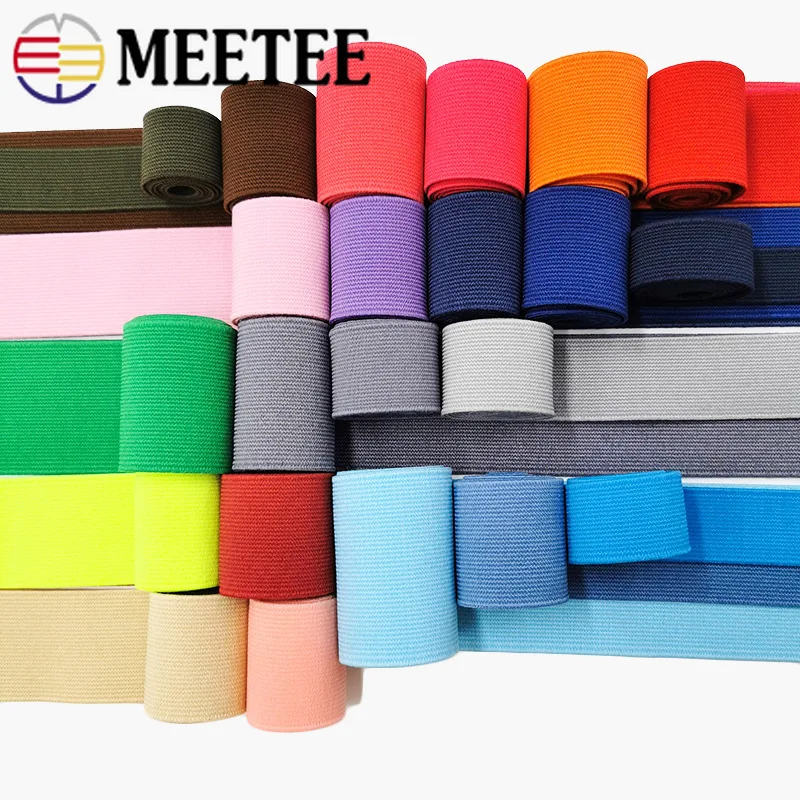 15Meter Meetee 2 5cm Color Rubber Band Fold Over Elastic Strap for Bra