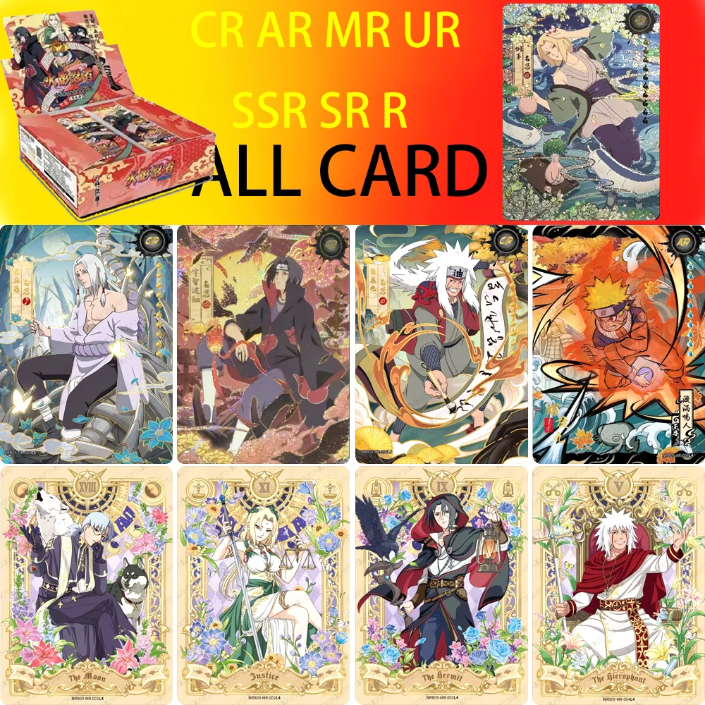 KAYOU NRB09-ALL 시리즈 나루토 센주 토비라마 우치하 이타치 레어 MR 카드  컬렉션 카드 장난감 크리스마스 생일 선물