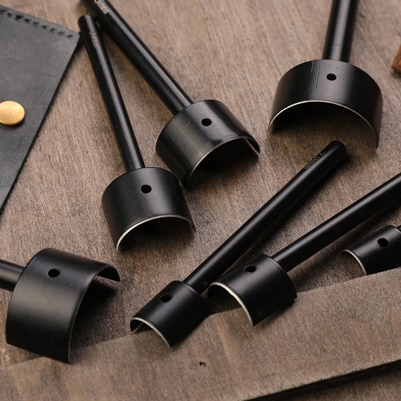 Set 18 Pezzi Punzoni Per Pelle - Lega Alluminio, Per Fai Da Te E Lavorazione Artigianale - Foto 4