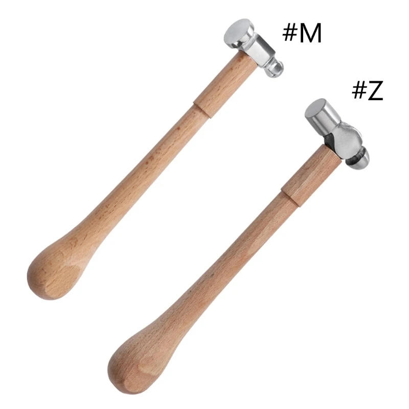 

Ball Peen Hammer with Wooden Handle Carbon Steel Ball Peen Hammer for Striking Metalworking Construction Woodworking